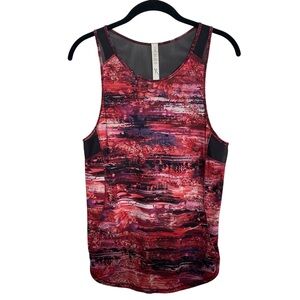 Lululemon Womens Size 6 Sculpt Tank II Dahliascape Black Multicolor Activewear